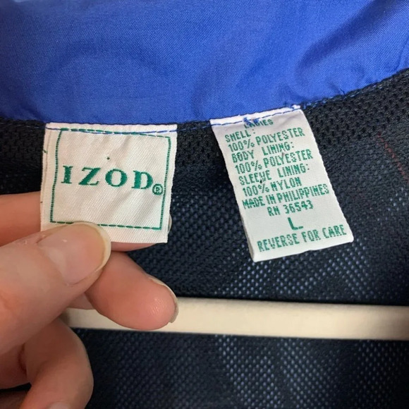 Vintage Izod  Colourblock Windbreaker Size Ladies Large - Picture 6 of 7